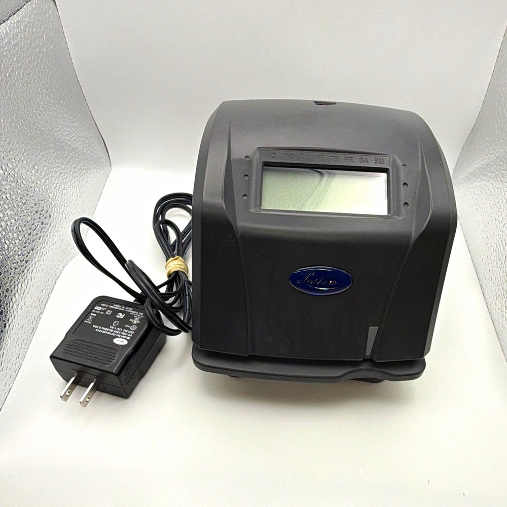 Lathem 900E Electronic Time Clock Employee Punch Card Machine Tested Powers On